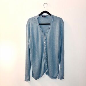 Addition Elle Sky Blue Knit Cardigan